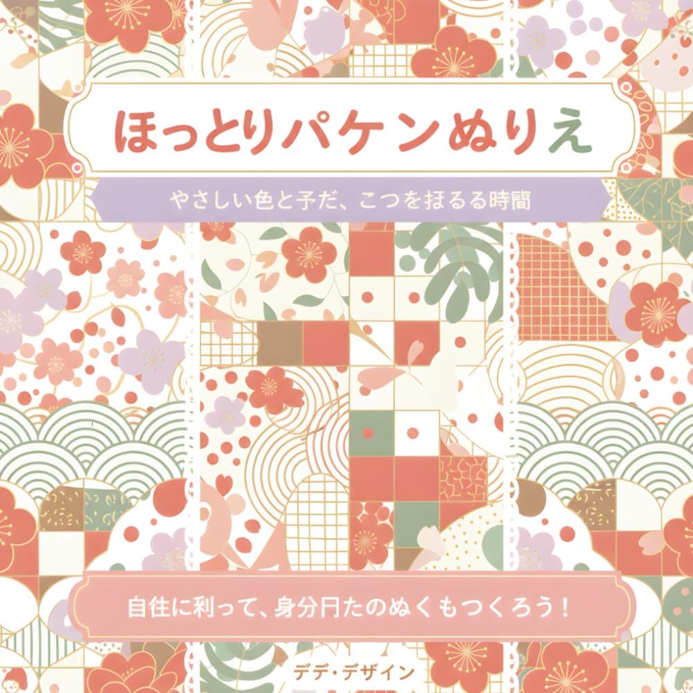 ほっこりパターンぬりえ やさしい色と形で、こころをほぐす時間
