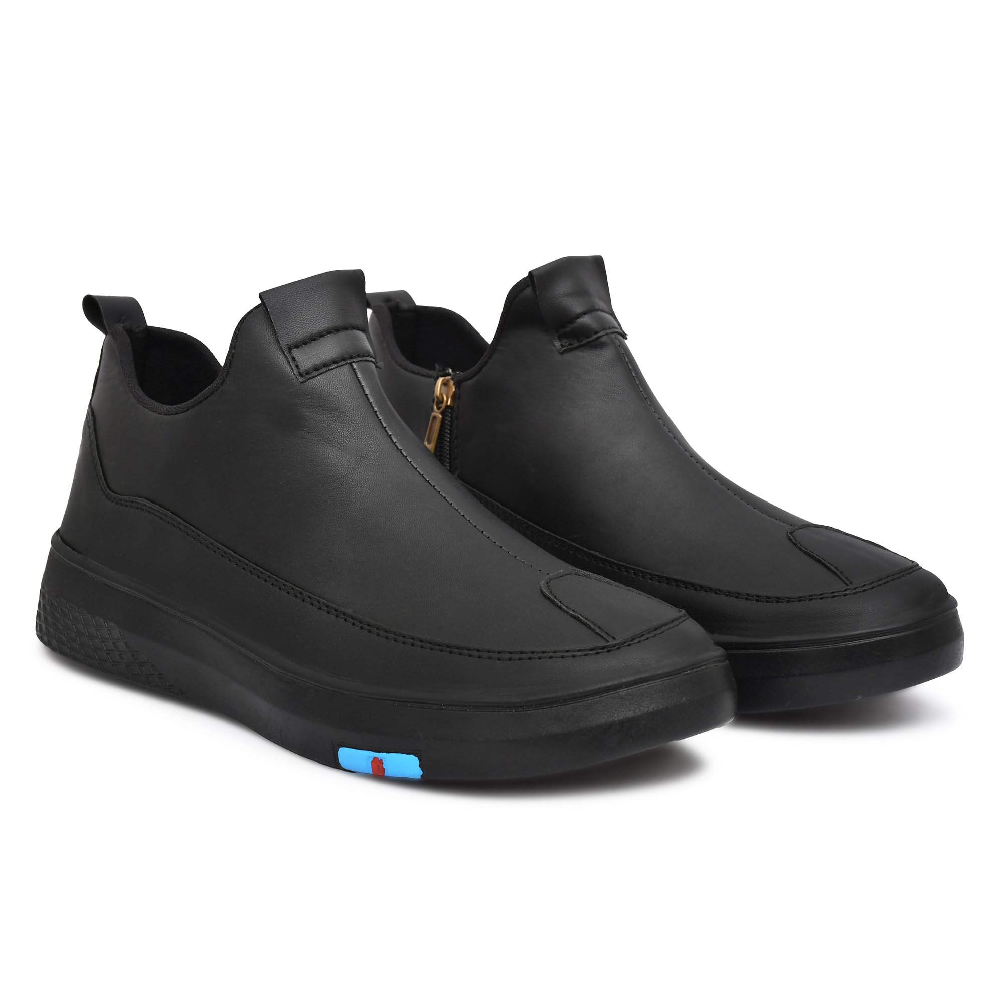 OZJI Mens Flats Slip On Casual Shoe Non-Slip Sneakers Sport Zipper Loafers Comfortable Comfort Walking Shoes Black, 8 UK (B0CG6SRD2K) Amazon Price History, Amazon Price Tracker
