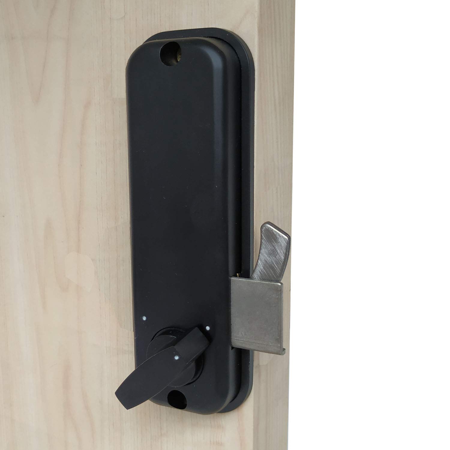 serrure de porte coulissante numérique à code facile,Sans clé (Noir)