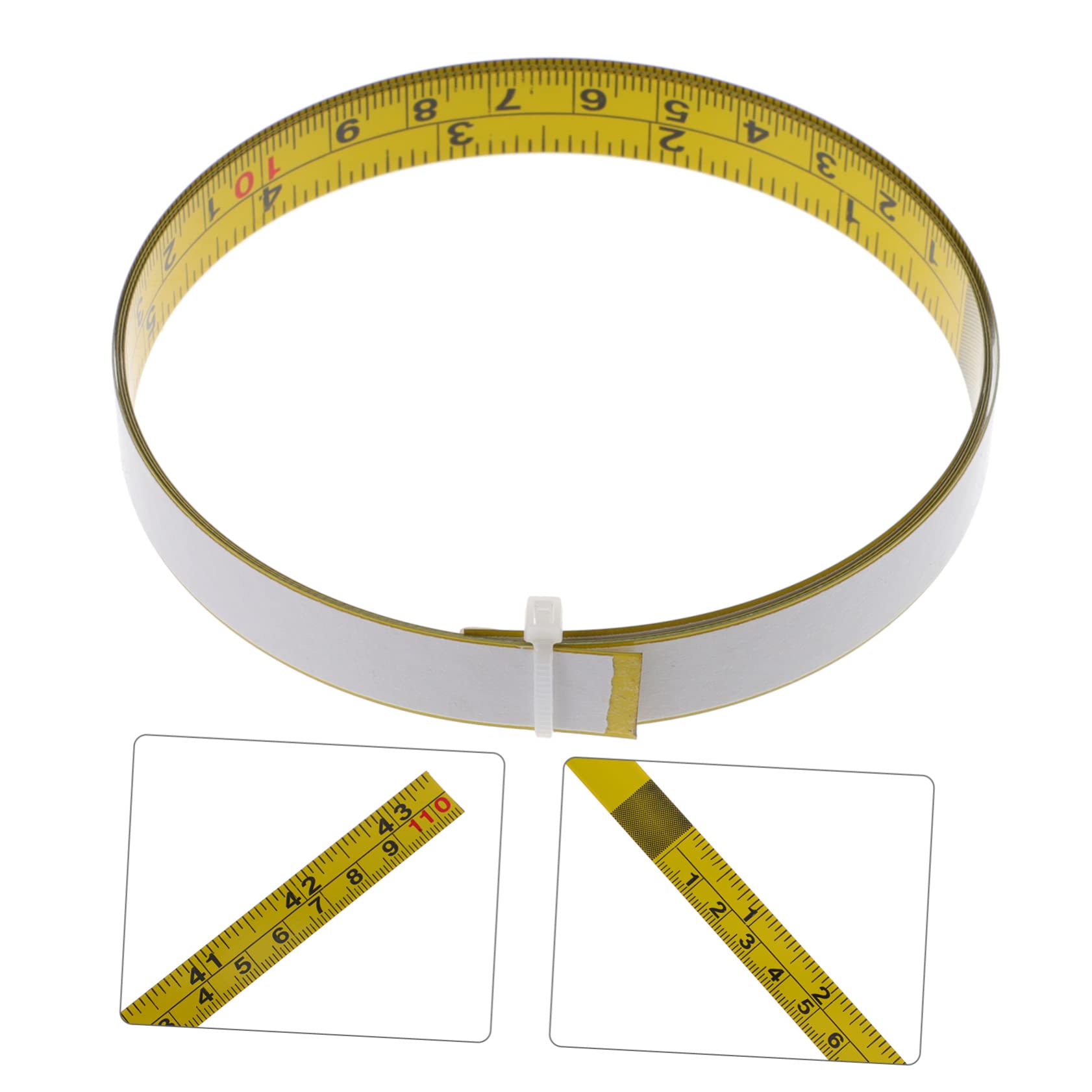 Lurrose 4 Ensembles Ruban À Mesurer Auto Adhésif Règle Collante Pour Établis Et Bricolage Ruban De Mesure Acier Durable 2 Pièces * 4