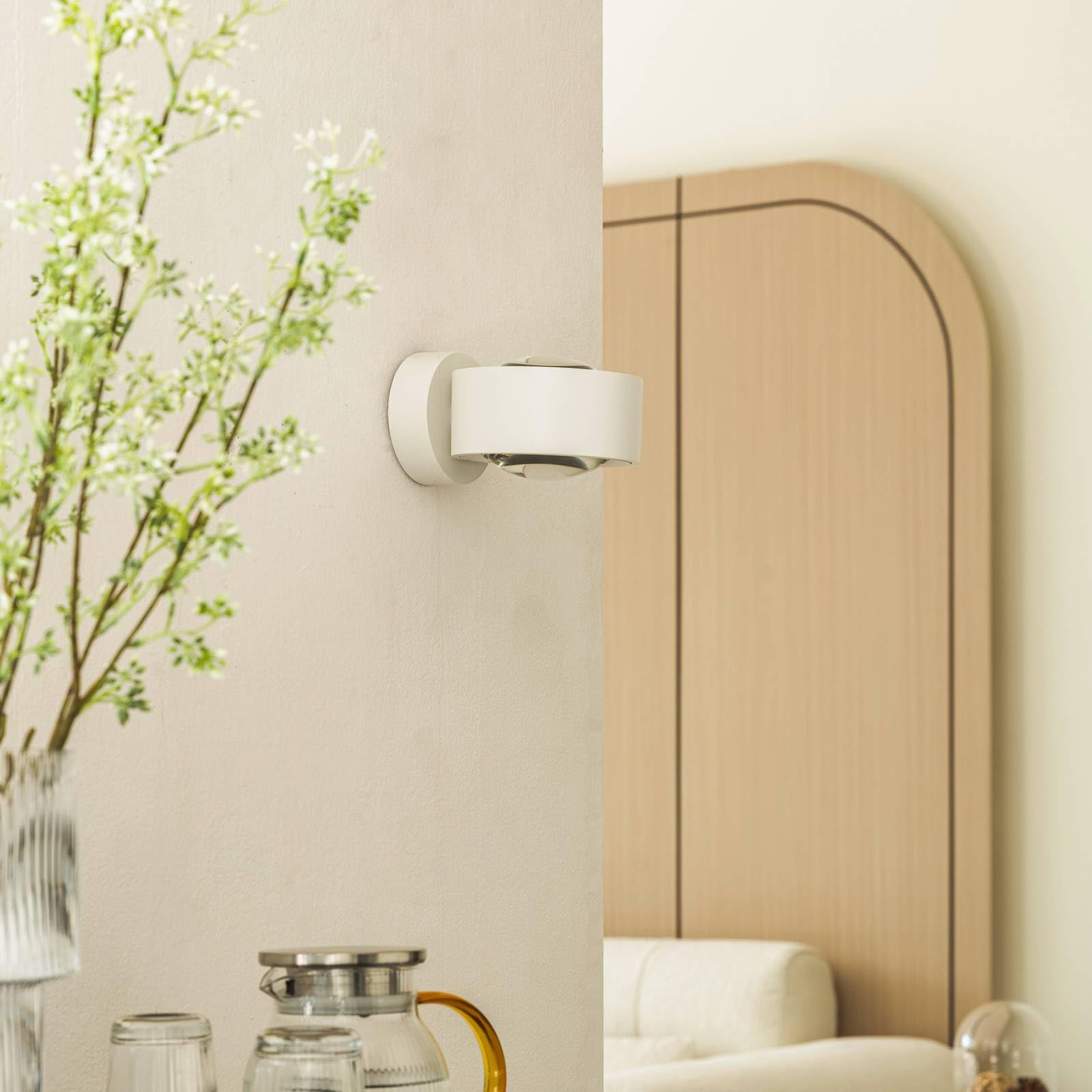 Arcchio LED Wandleuchte, Wandlampe Innen Rotari (Modern) in Weiß aus Aluminium (2 flammig) - Wandstrahler Wandbeleuchtung Schlafzimmer/Wohnzimmer Licht nach oben & unten Wohnzimmerleuchte