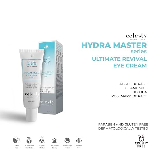 Eye Revival Cream, Reduces Puffiness, Dark Circles, Anti-Aging Repair Cream with Peptides & Hyaluronic Acid Reduces Bags & Fine Lines Large 1 fl oz
