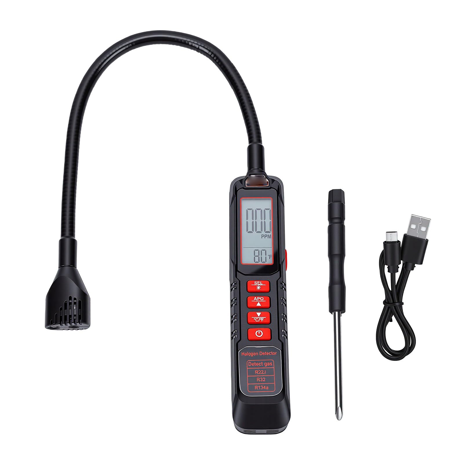Zerodis Kältemittel-Leckdetektor ZL77B, 0-1000 Ppm