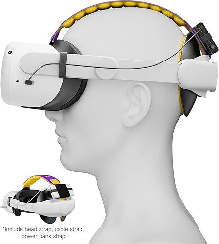 Miniatura 5 de EasySMX Q20 Headset Strap for Quest 2 - Accessories for Quest 2 - Lite Design for Improved Comfort Support, Heat Dissipating Materials, Rebust Side