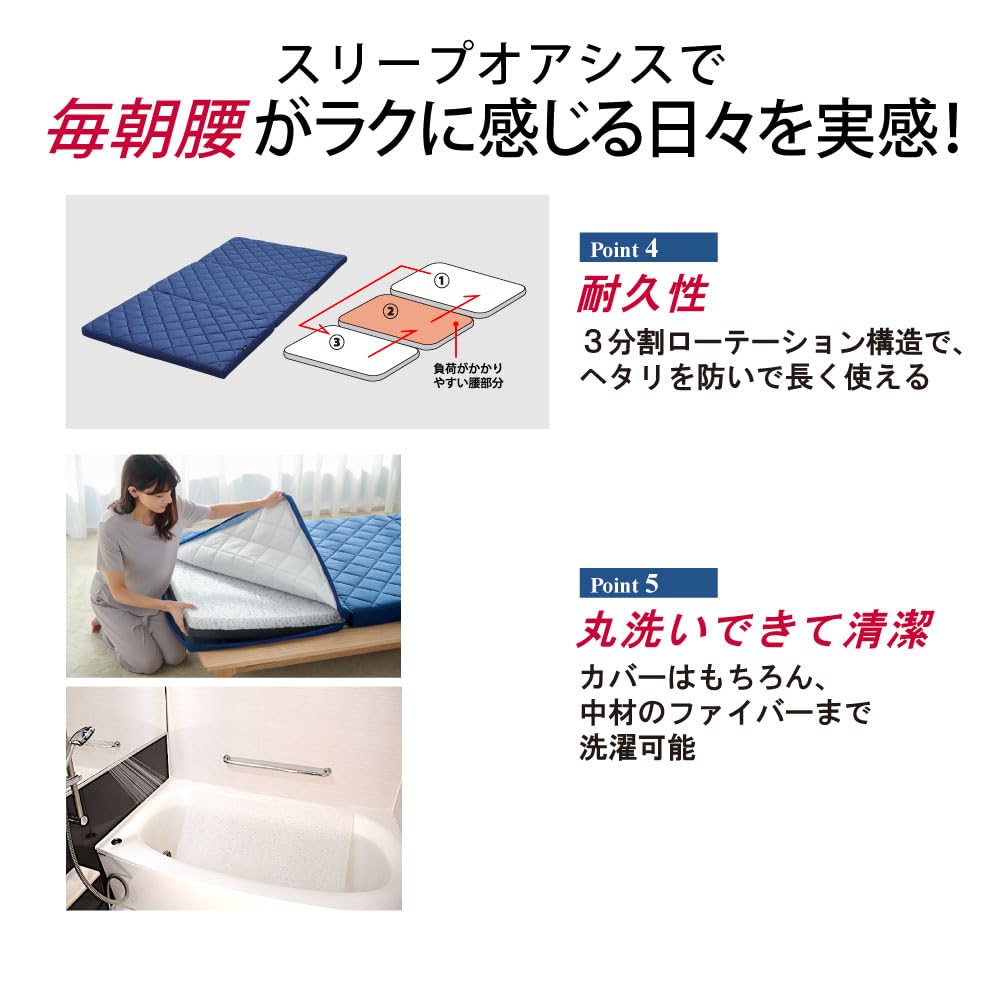 Amazon｜【公式/青学駅伝部愛用】 ライズ マットレス ダブル 高反発 厚