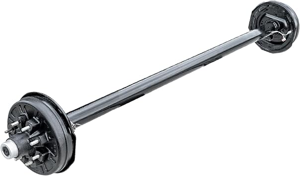 7k TK Trailer Axle - 7000 lb Electric Brake 8 Lug - Dexter Compatible, 75" Hubface 58" Spring Center / 8x6.5 Bolt Pattern
