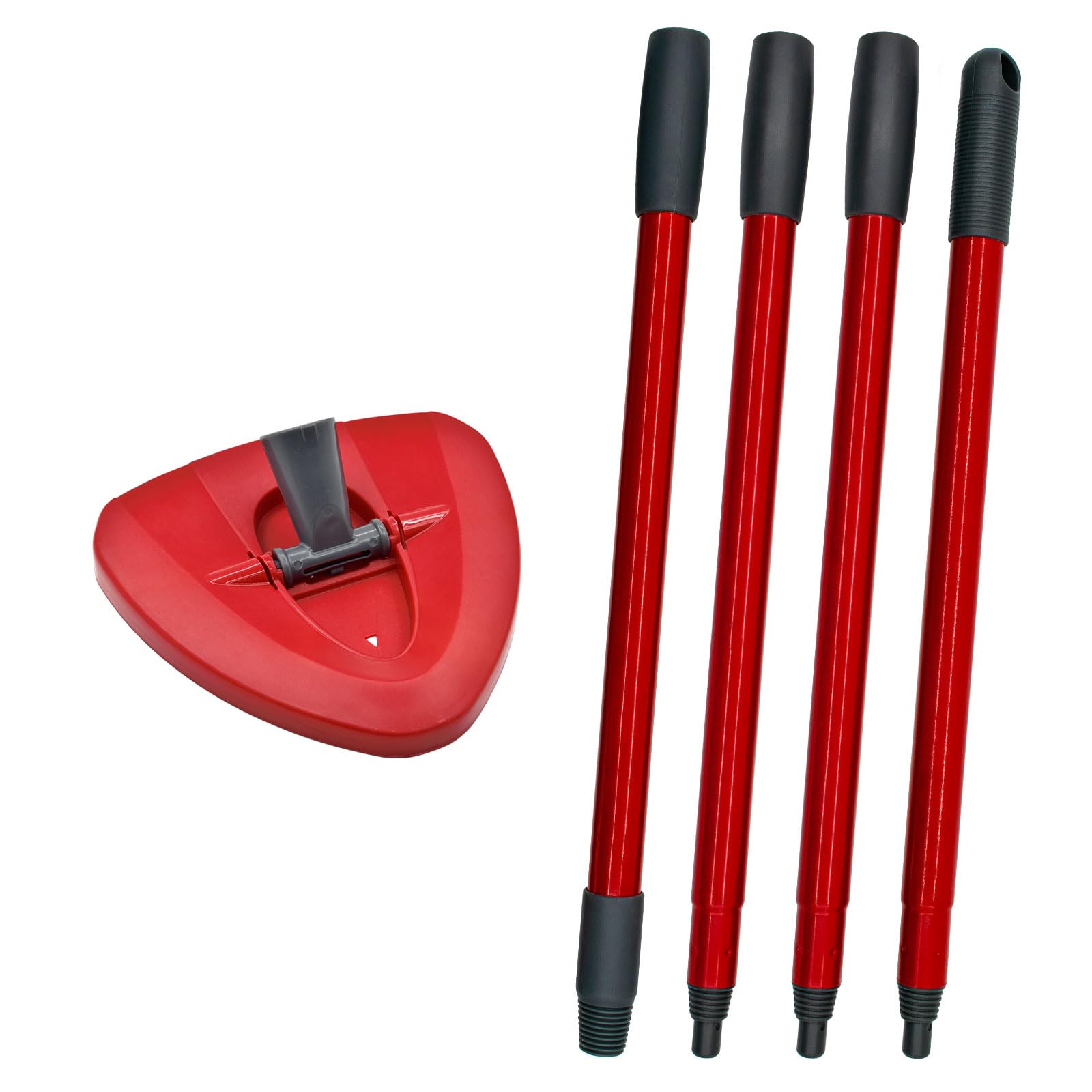 Set de Serpillières Têtes de Rechange Base pour Balai à Franges, Brosse de Base et Manches pour Balai Compatible avec Vileda EasyWring Spin Mop