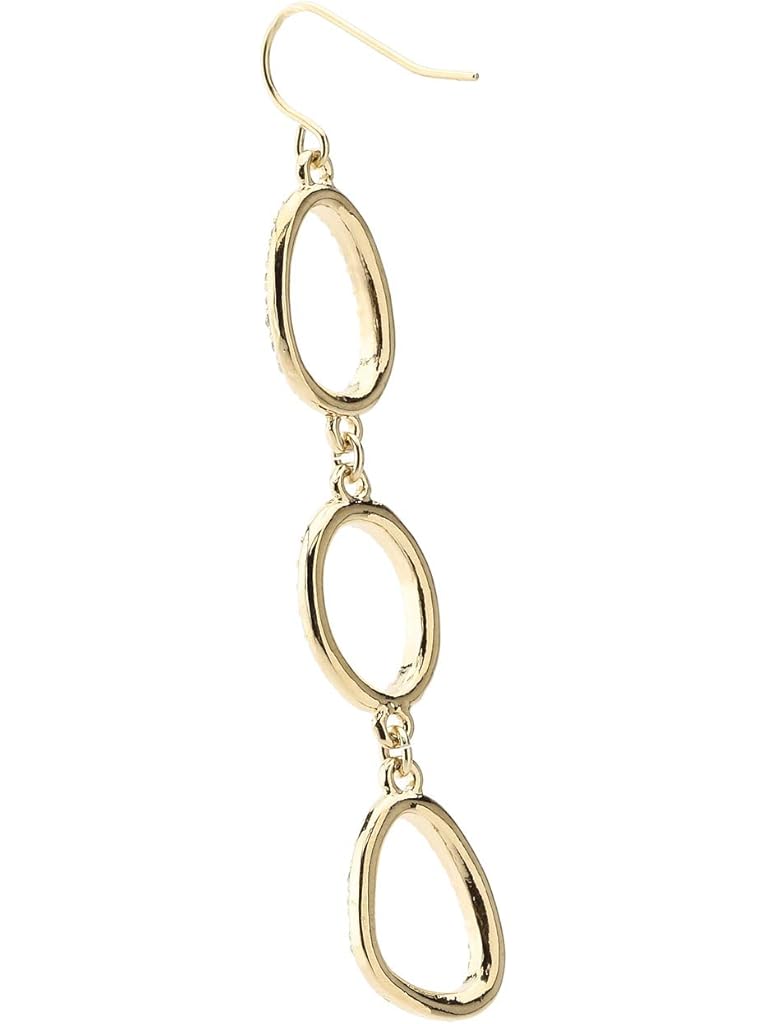 Lauren Ralph Lauren Pave Link Triple Drop Earrings