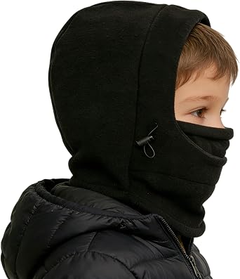 Kids Balaclava Face Mask Neck Warmer Full Cover Fleece Lined Ski Snow Hat for Boys Girls Winter Outdoor Windproof