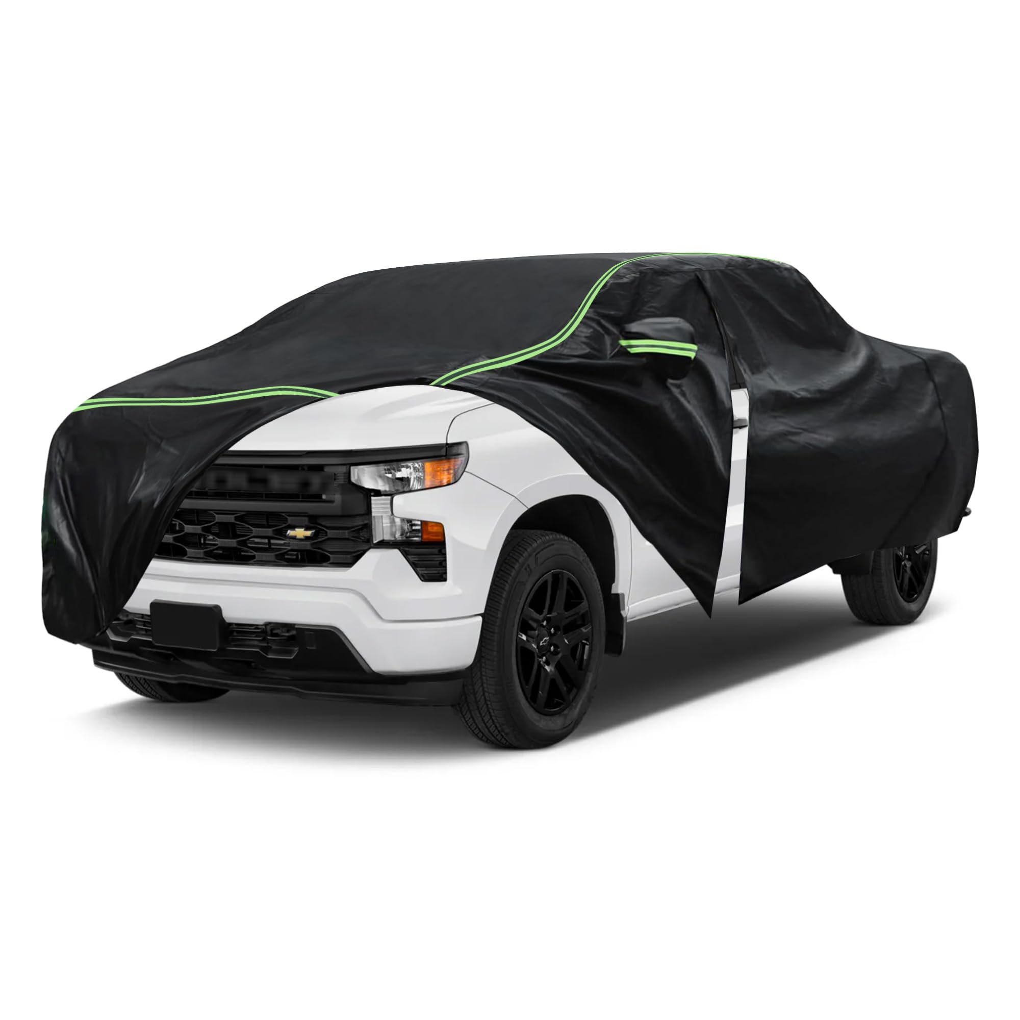 YIONCIO Car Cover for Chevrolet Silverado Pickup Truck 1999-2023 Durable 210D Oxford Fabric Waterproof UV-Resistant All-Weather Protection with