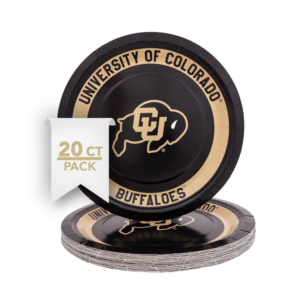 Desert Cactus University of Colorado Paper Plates CU Buffaloes 20 - gameday and tailgating | Mubboo
