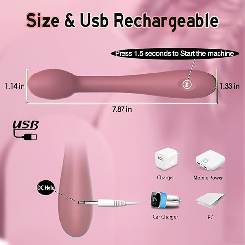 Miniatura 5 de Vibrador de punto G, juguetes sexuales para adultos, estimulador anal de tetas del clítoris, consolador con 12 potentes modos de vibración,