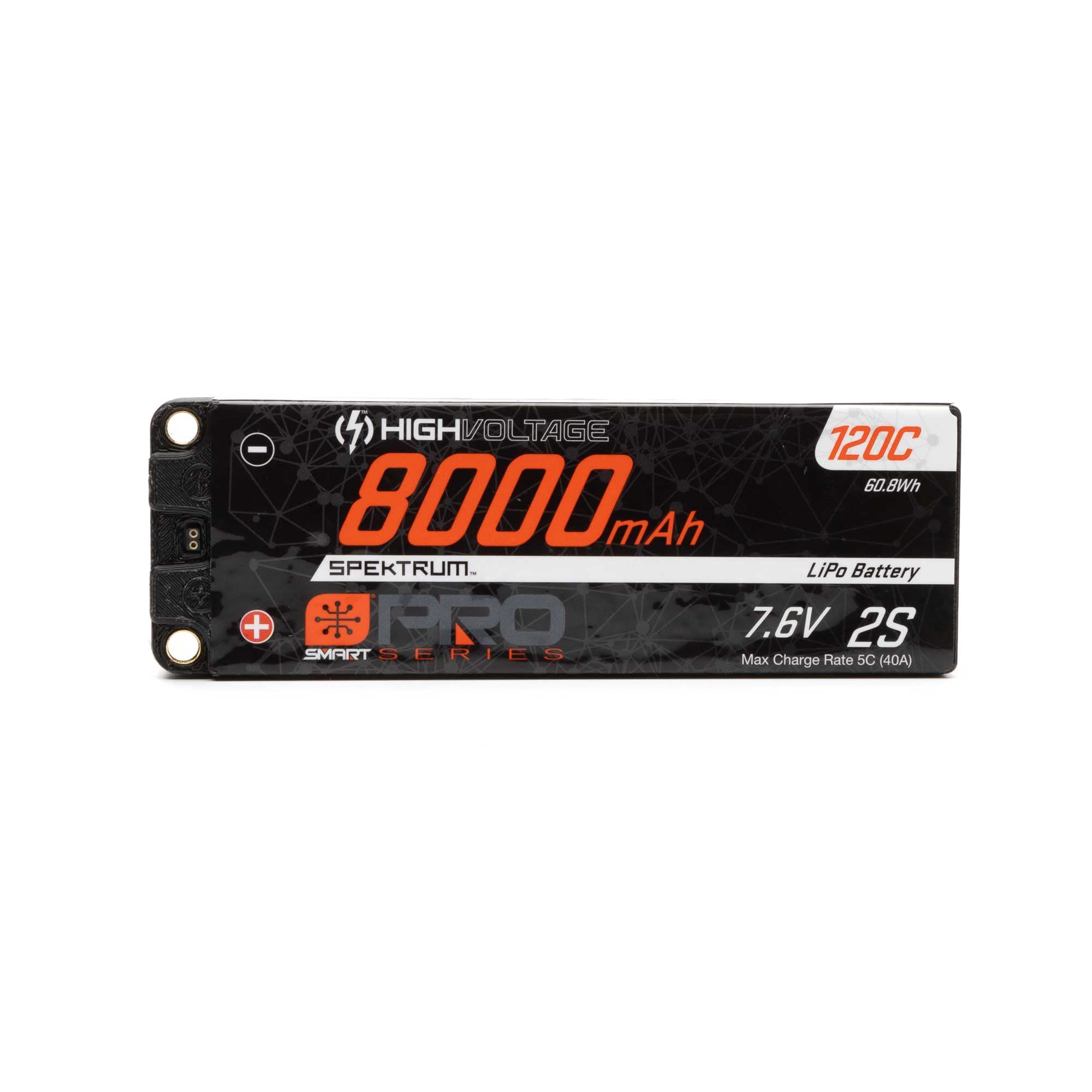 Amazon.com: Spektrum 7.6V 8000mAh 2S 120C Smart Pro Race Hardcase