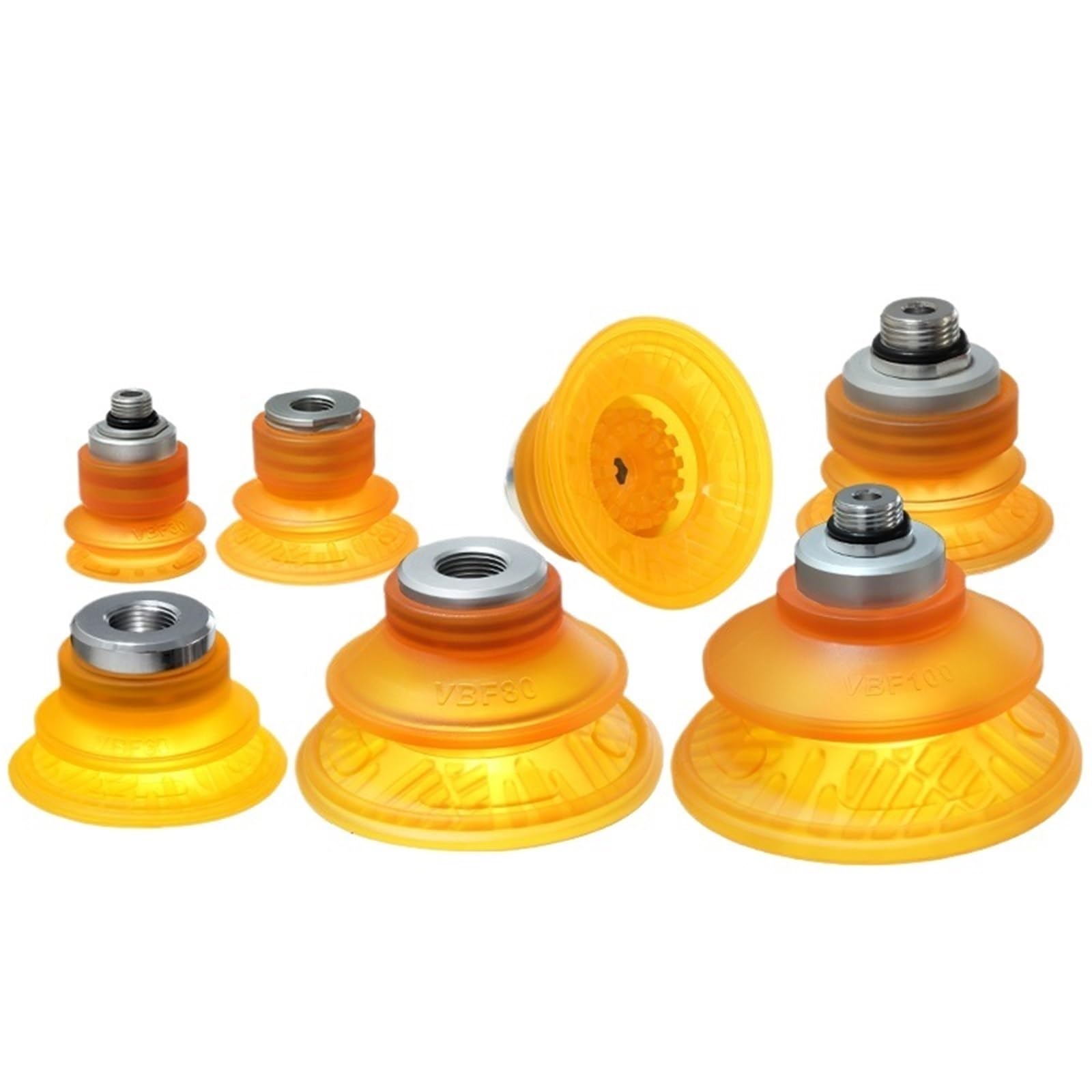 Ventosas industriales VBF-50PU con rosca para sistemas de automatización industrial por vacío