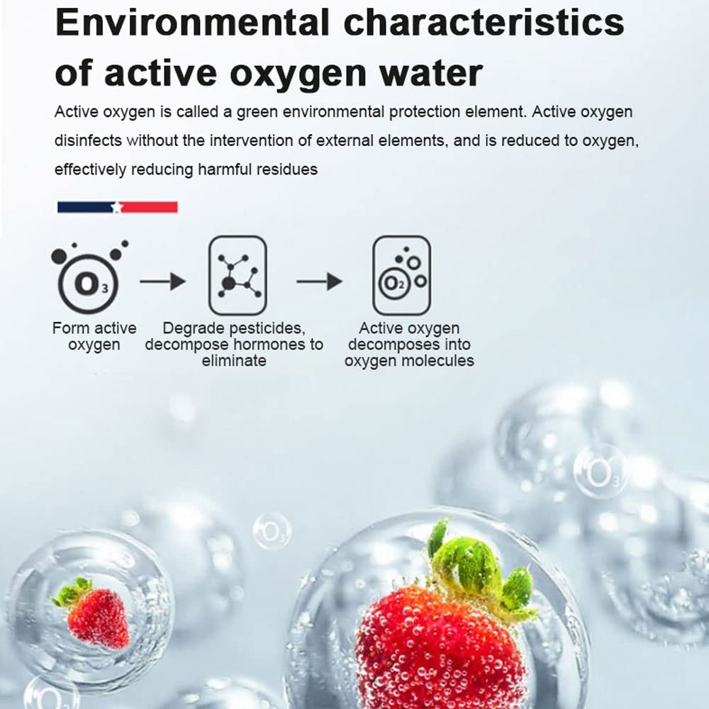 Lavadora De Frutas Y Verduras Con Ozono Máquina Automática De Ozono De Oxígeno Máquina De Desintoxicación De Frutas Y Verduras Máquina De Limpieza Del Hogar Máquina De Desinfección De Frutas Vegetales