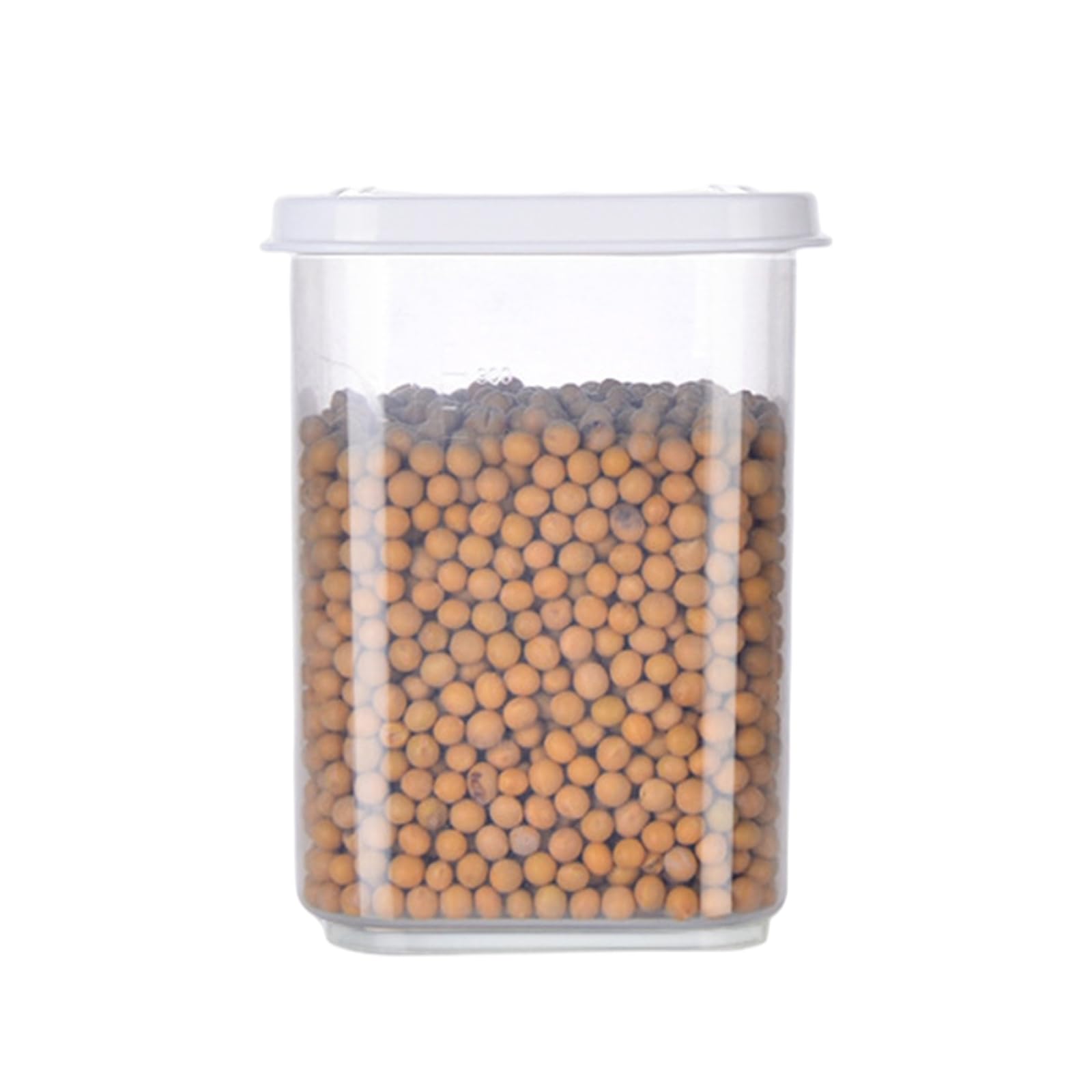 PUXZYAX Square Vacuum Lid Jars With Food Storage Containers Cereal Dispenser Storage In Any Kitchen Setting Suitable For Places In Such As Refrigerator Food, Transparent, 1000ml