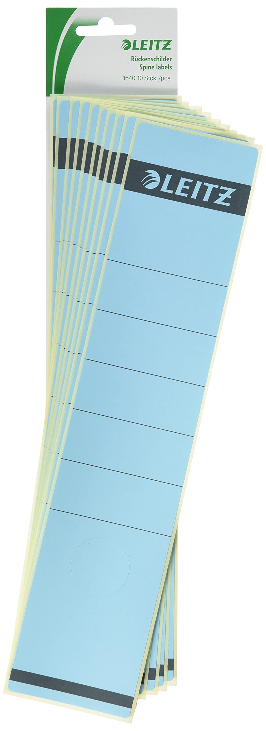 Leitz Self-Adhesive Folder Spine Labels – Blue, 10 Pack, 61mm X 285mm, For Ring Binders - View #6