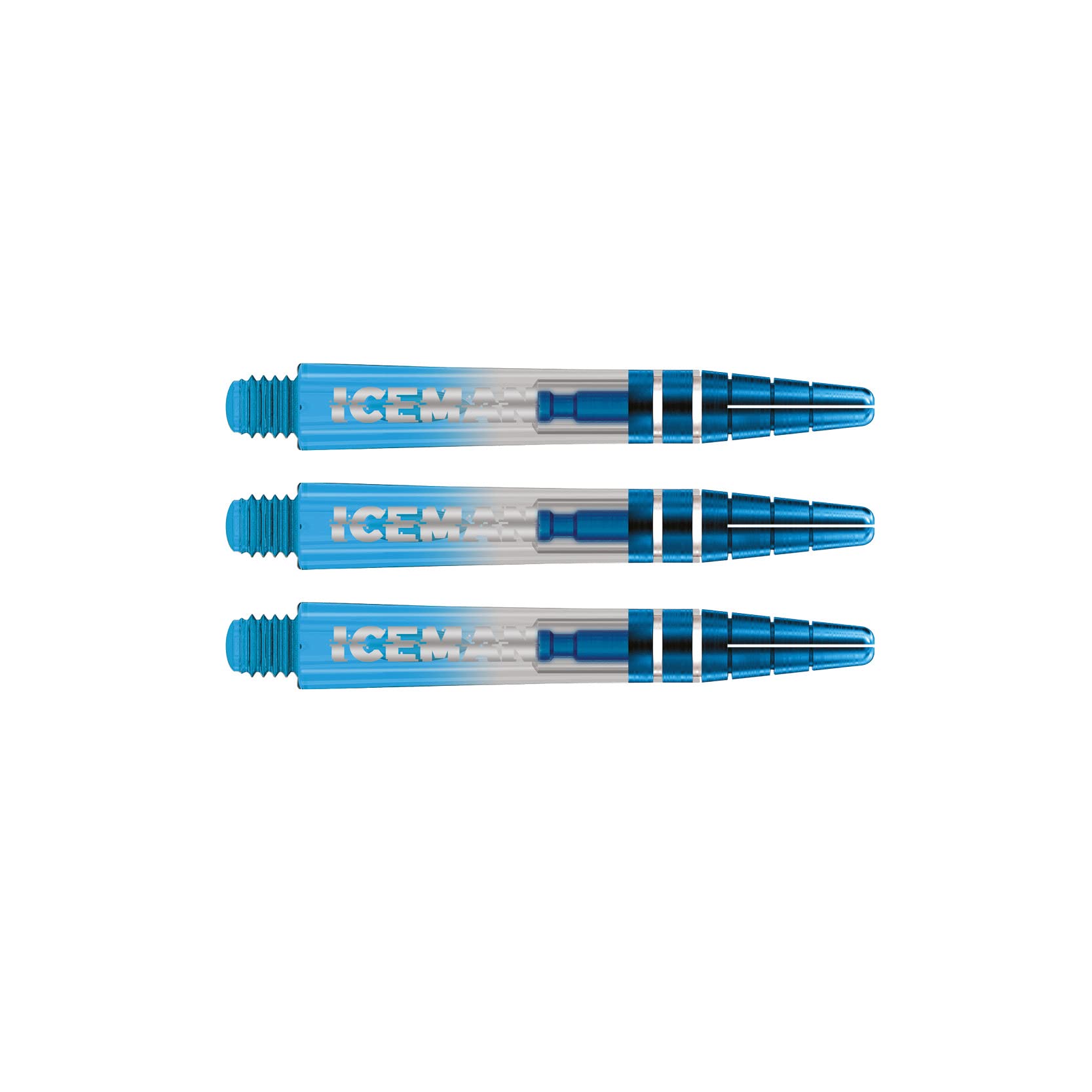 RED DRAGON Gerwyn Price Iceman Nitrotech Dart Stems - 2 Sets Per Pack (6 Stems Total)