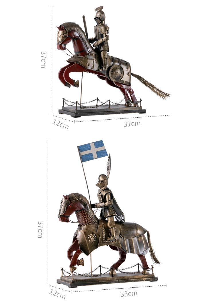 Statua średniowiecznego rycerza, figurka kolekcjonerska templariuszy statua rzeźba figurka model rycerza, B good
