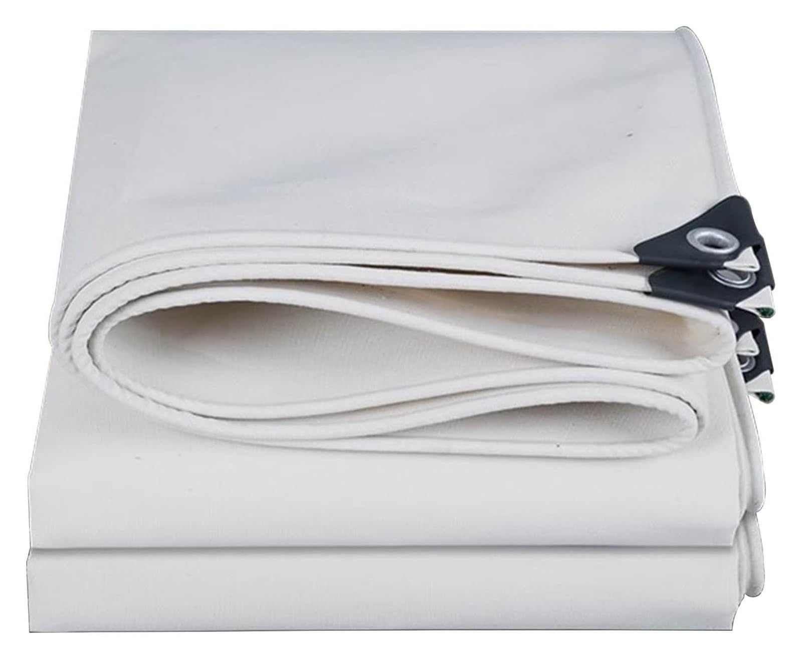 Bâche imperméable 4x8m bâche en toile blanche robuste extérieur
