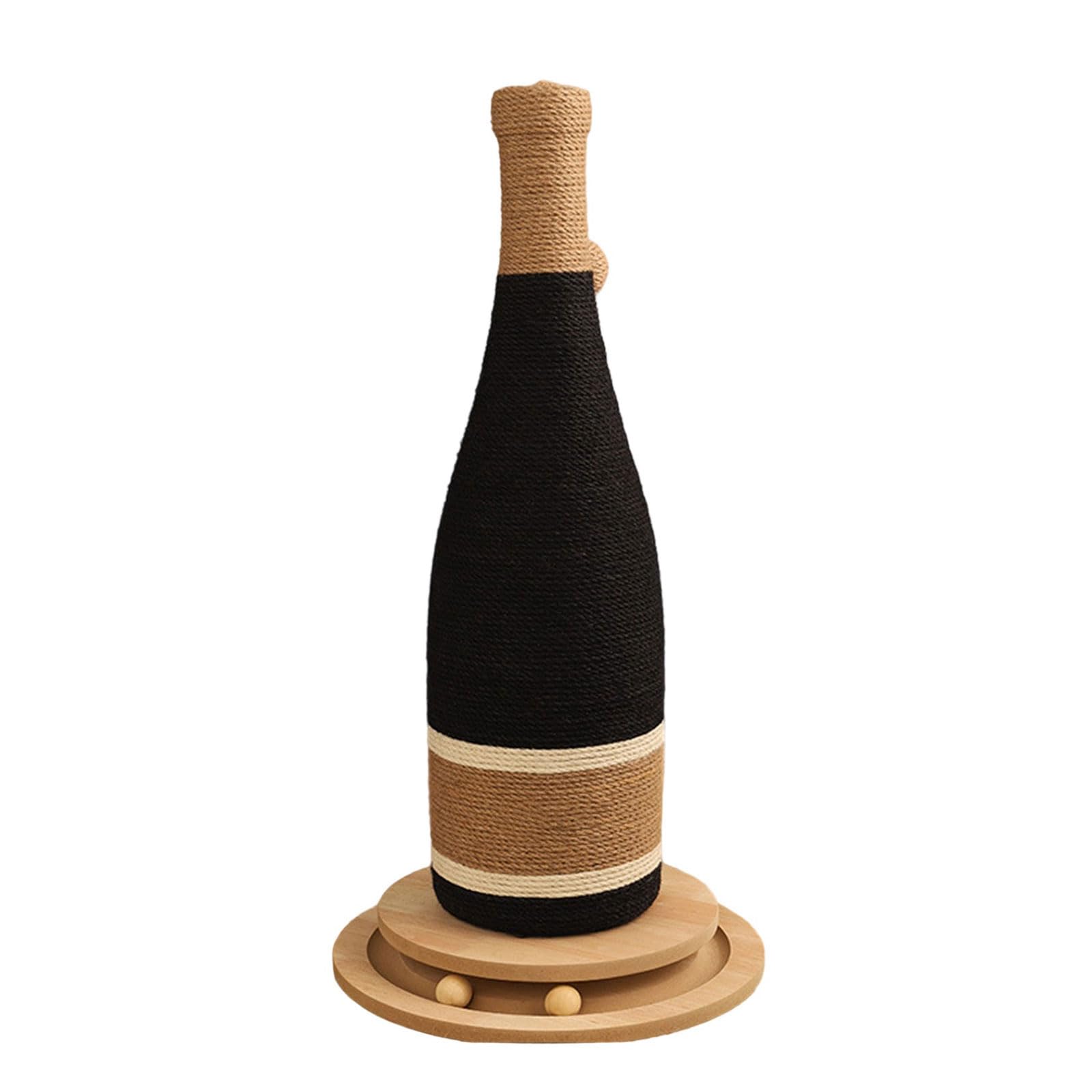 Kratzspielzeug für Katzen, Sisalseil, Kratzbaum, schützt Ihre Möbel, Geschenk, Schleifspielzeug für den Innenbereich, Weinflaschen-Design
