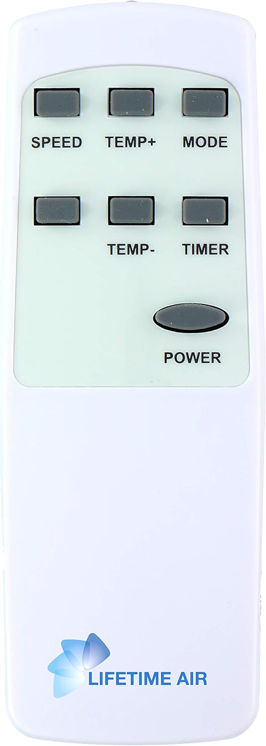 Remote control for Lifetime Air portable air conditioner