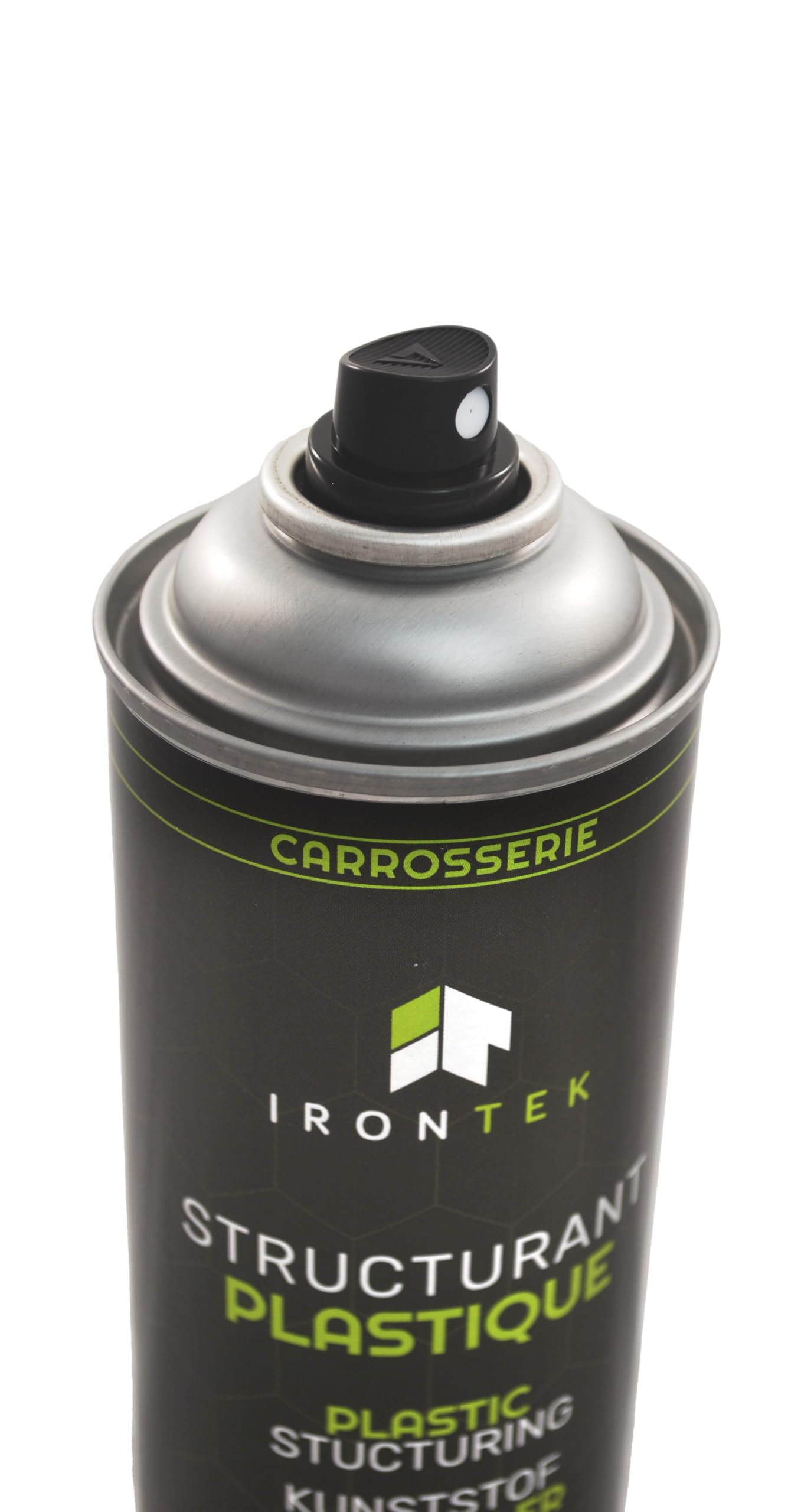 Rénovation Pare-Chocs 500ml - IRONTEK | IT138 | Restructurant Plastique Grain Moyen | Forte Adhérence | Haut Pouvoir Couvrant | Formule Professionnelle Carrossier