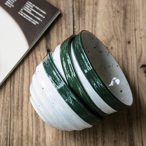 Miniatura 2 de Cuenco para fideos de cerámica hecho a mano de 6 pulgadas, pintado a mano, serie de frutas, cuenco grande de piedra, Lemon