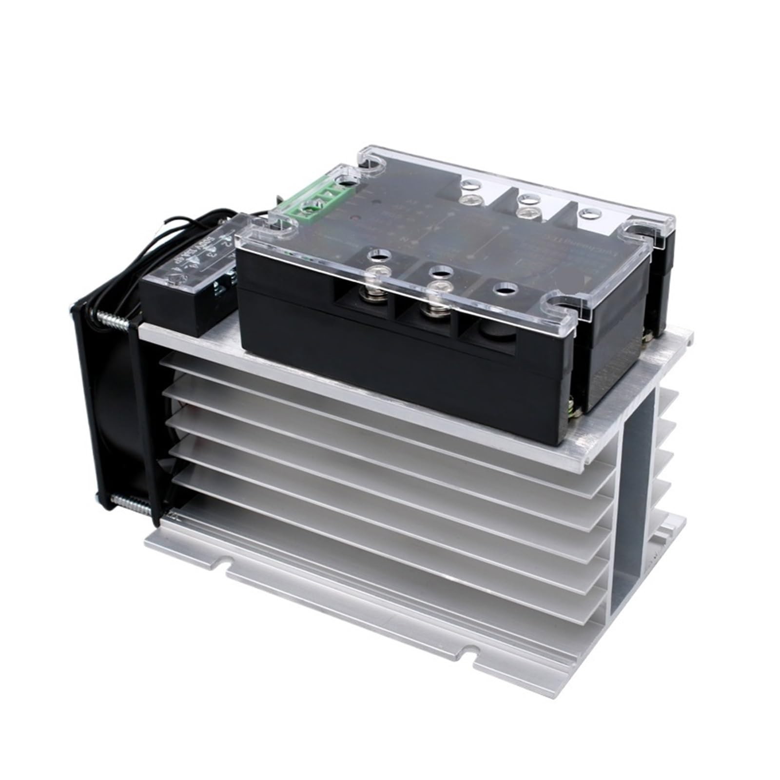 ZVQYSGIW Voltage Regulator Relay With Heat Sink 220V 380V 150A 180A 200A Enhanced Single Phase Isolation Module Power Regulator AC(200A,380V)