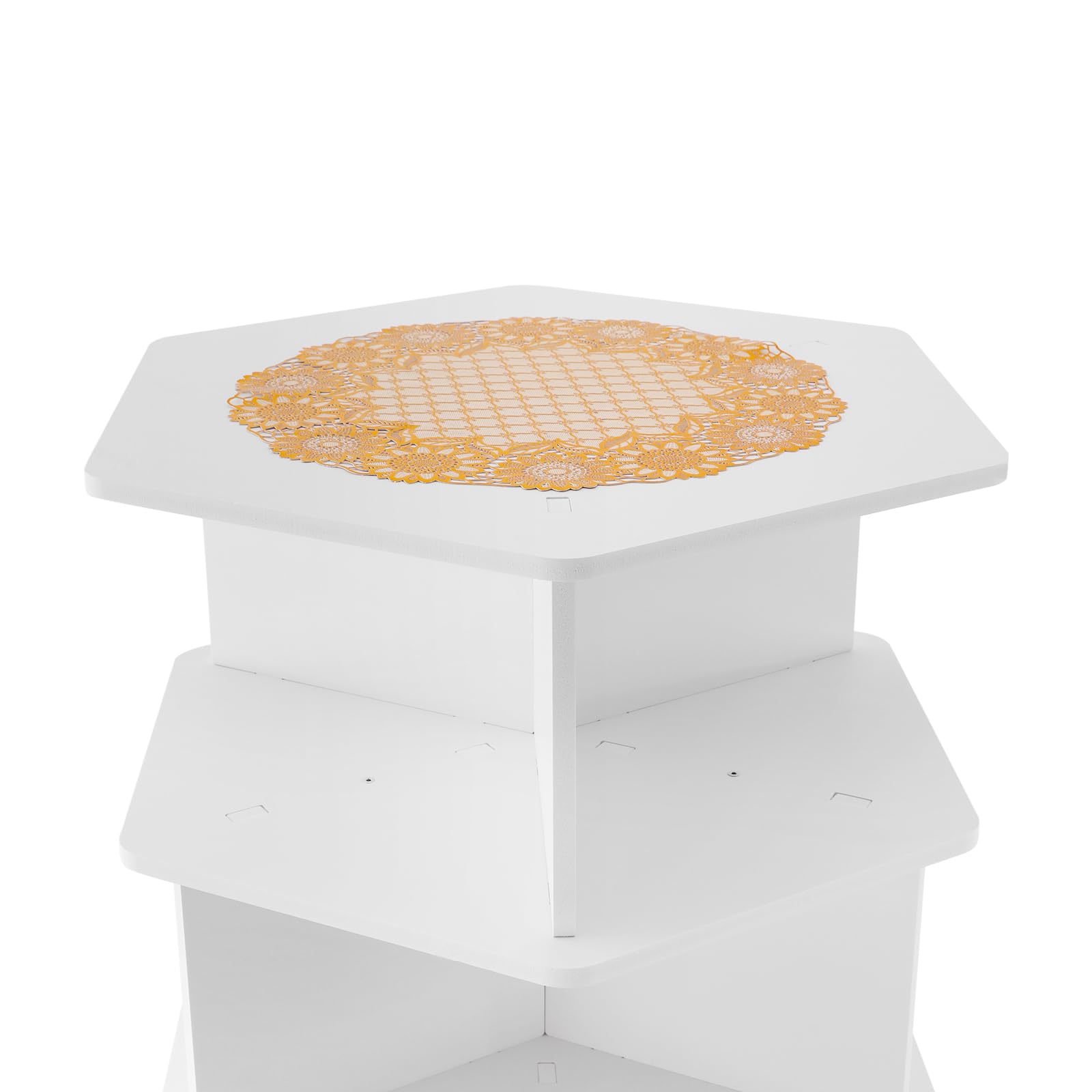 Zapatero de 7 niveles, giratorio 360°, PVC, color blanco, 165,5 cm, superficie base, 21 compartimentos, capacidad de carga de 50 kg, independiente