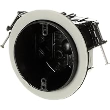 Carlon FN-426-C-V Ceiling Fan/Fixture Box, New Work, Vapor-tight, 4-Inch Diameter by 2-3/4-Inch Depth, Black
