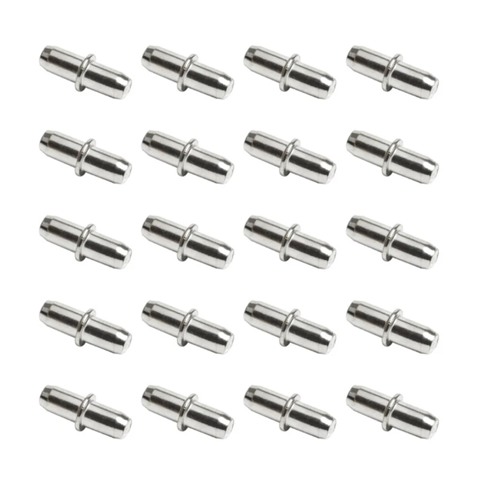 Wuyxto Type 2 20 Pcs Metal Cabinet Wardrobe Shelf Support Pins Studs Pegs Bookcases Shelves Seperator Storage Brackets For Cabinet(Type 2)