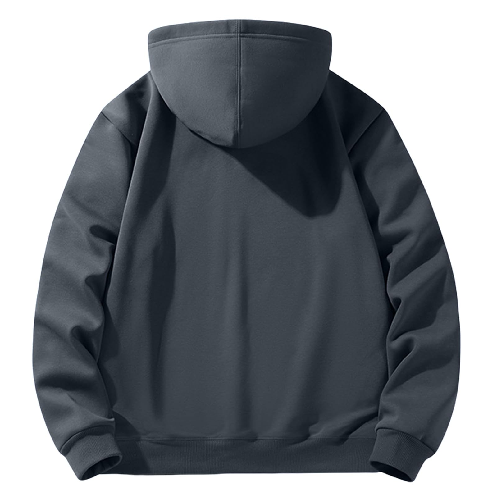 Sudadera con capucha y cremallera para hombre con forro polar