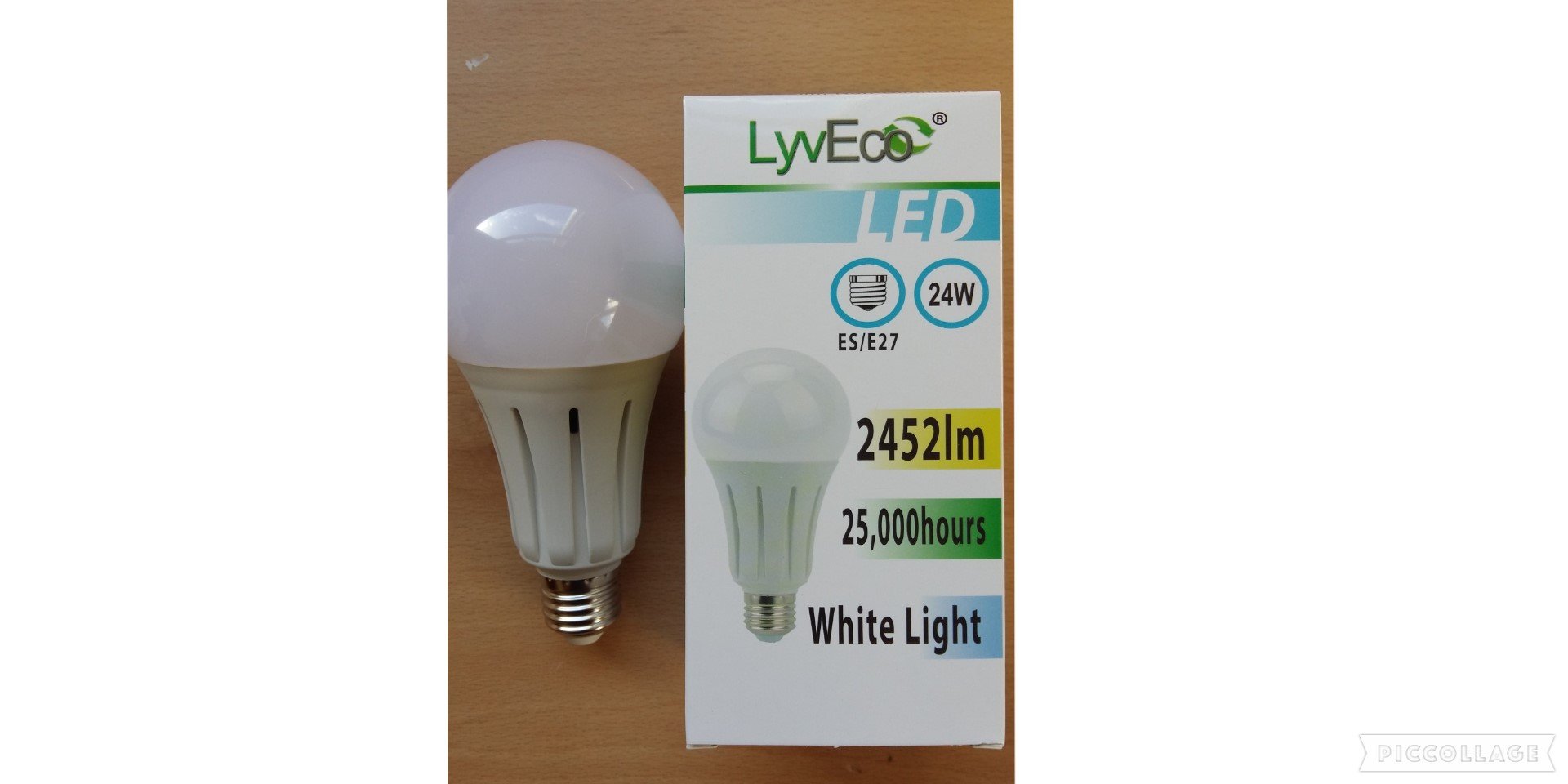 24w LED A60 GLS Light Bulb ES E27 Screw in Cool White