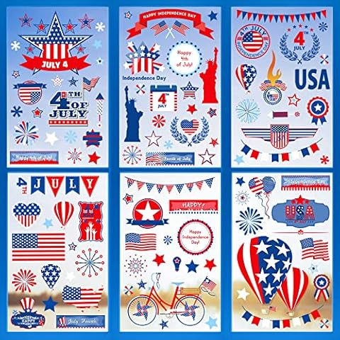 165PCS 4th of July Window Clings by LUKPAN Cover