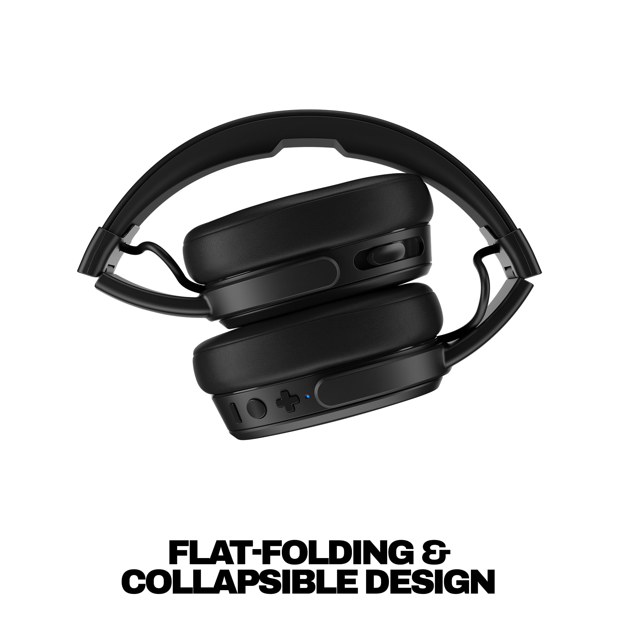 Skullcandy Crusher Evo Casque Supra-Auriculaire sans Fil avec Basses Sensorielles, Autonomie 40 h, Microphone, Compatible iPhone + Android + Appareils Bluetooth - Noir (n’est Plus fabriqué)
