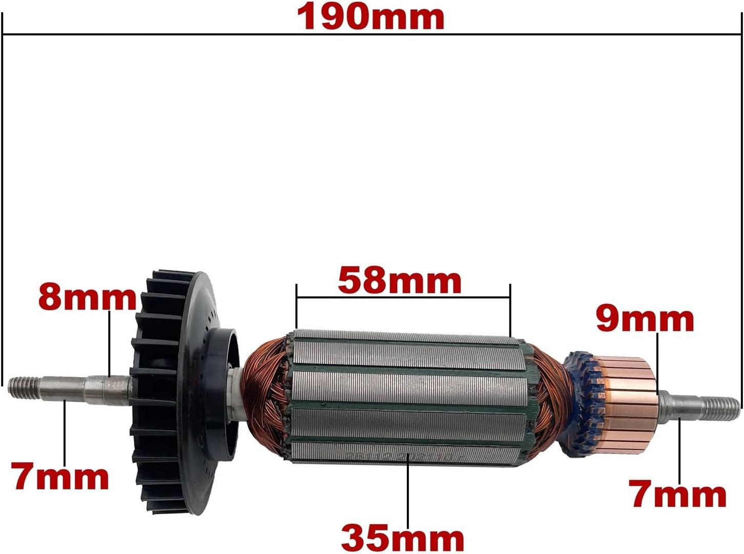 AC220V-240V Armature Rotor Anchor Replacement for Angle Grinder D28111 D28111X D28112 D28112X 28111 28112(D28112 D28112X)