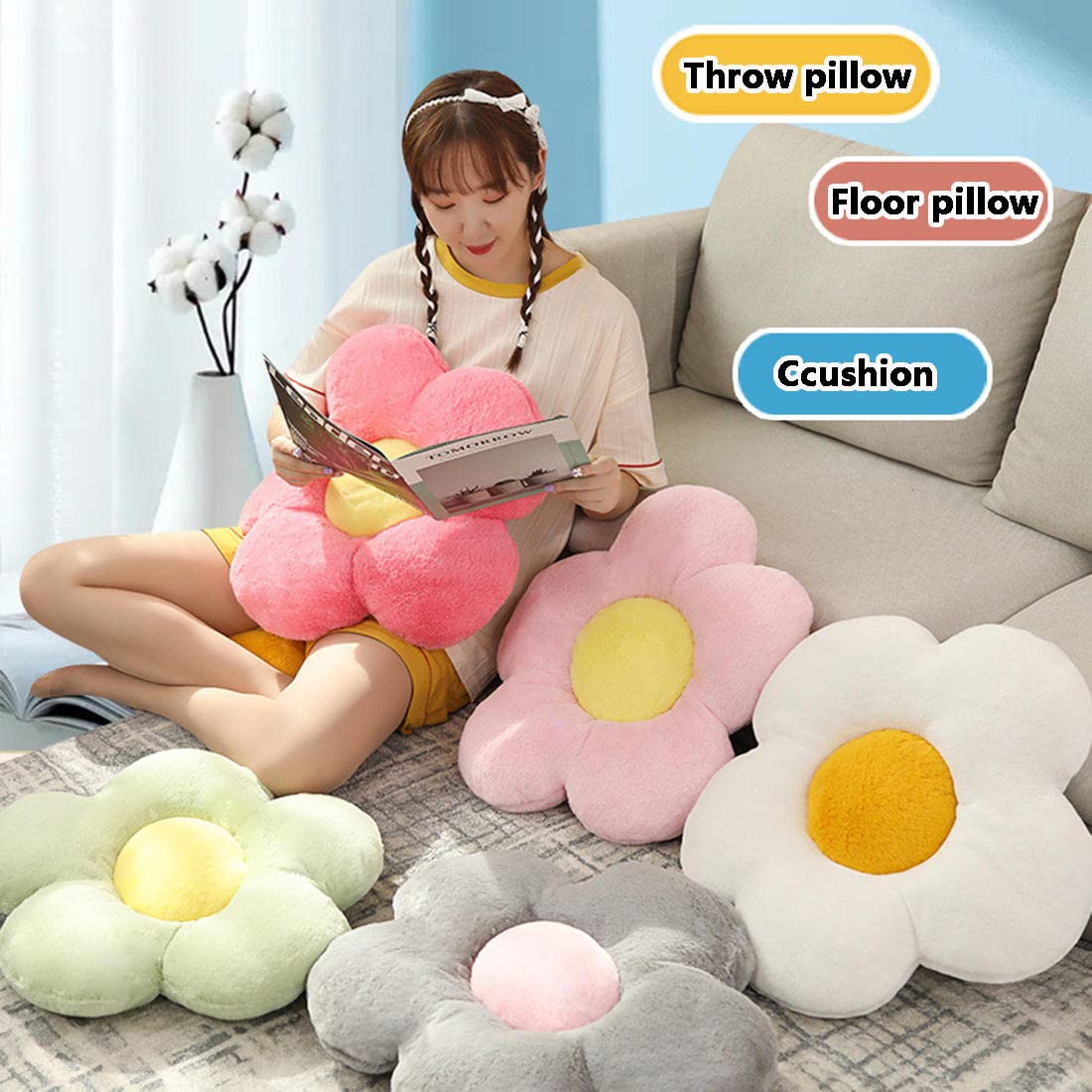 Rady フラワー クッション ブランケット クッションケット Rady フラワー クッション ブランケット クッションケット