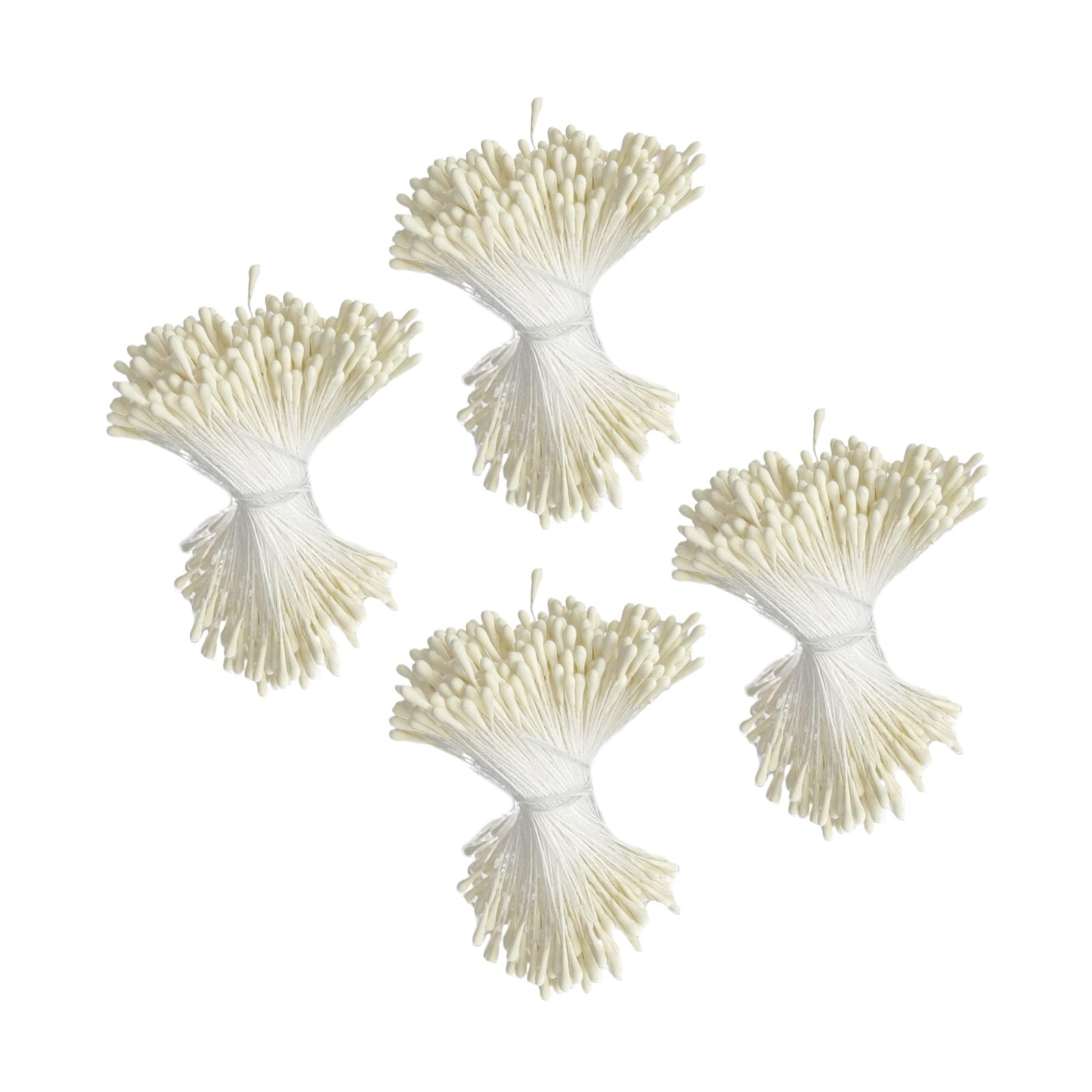 EXQIOUR 1050-1600Pcs Artificial Flower Stamens Pistil for Weddings Home Decoration 2mm Double Heads Matte Floral Stamens Pistils Home Decoration Craft