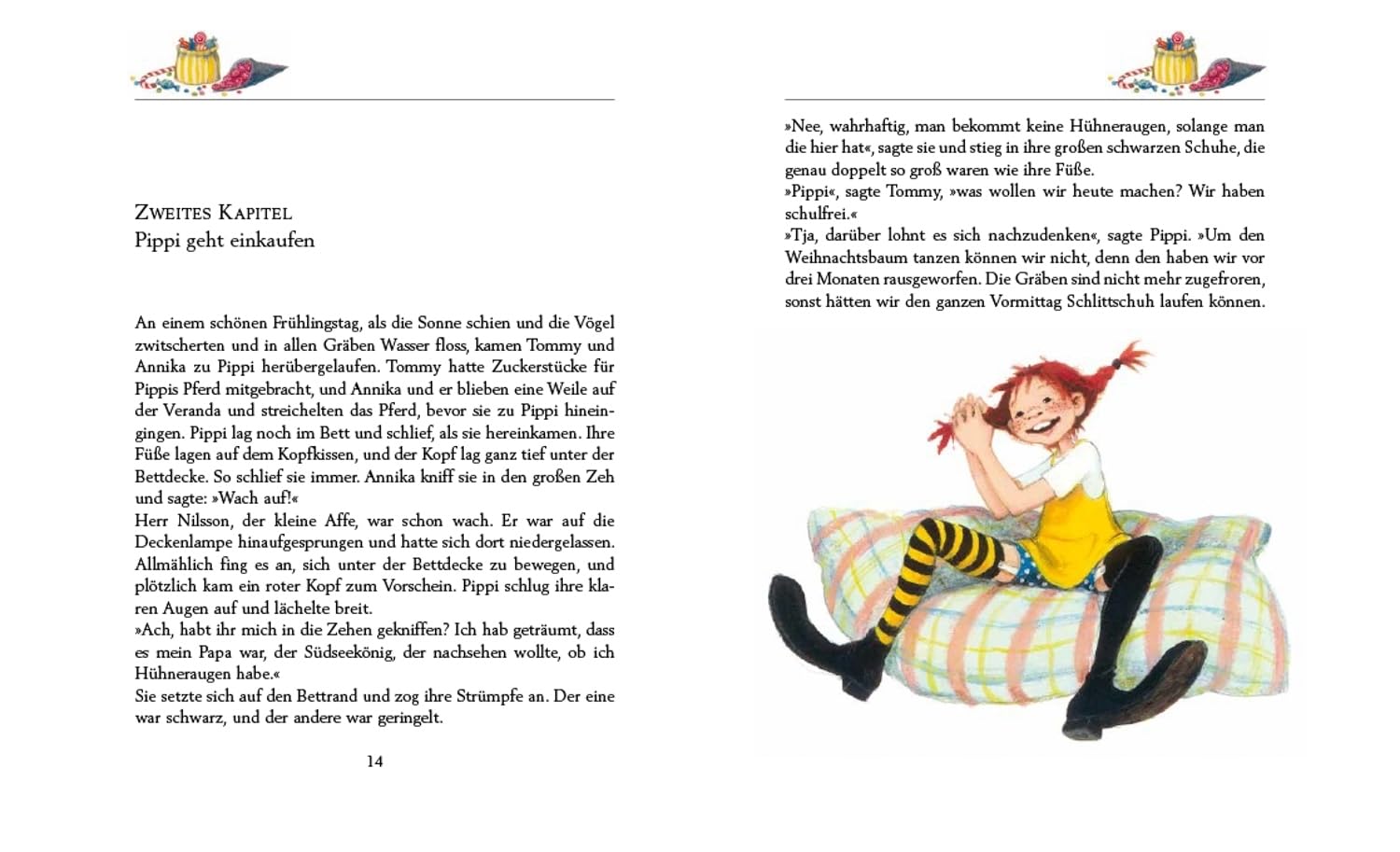 Pippi Langstrumpf geht an Bord (farbig): Neu illustriert von Katrin Engelking: 2