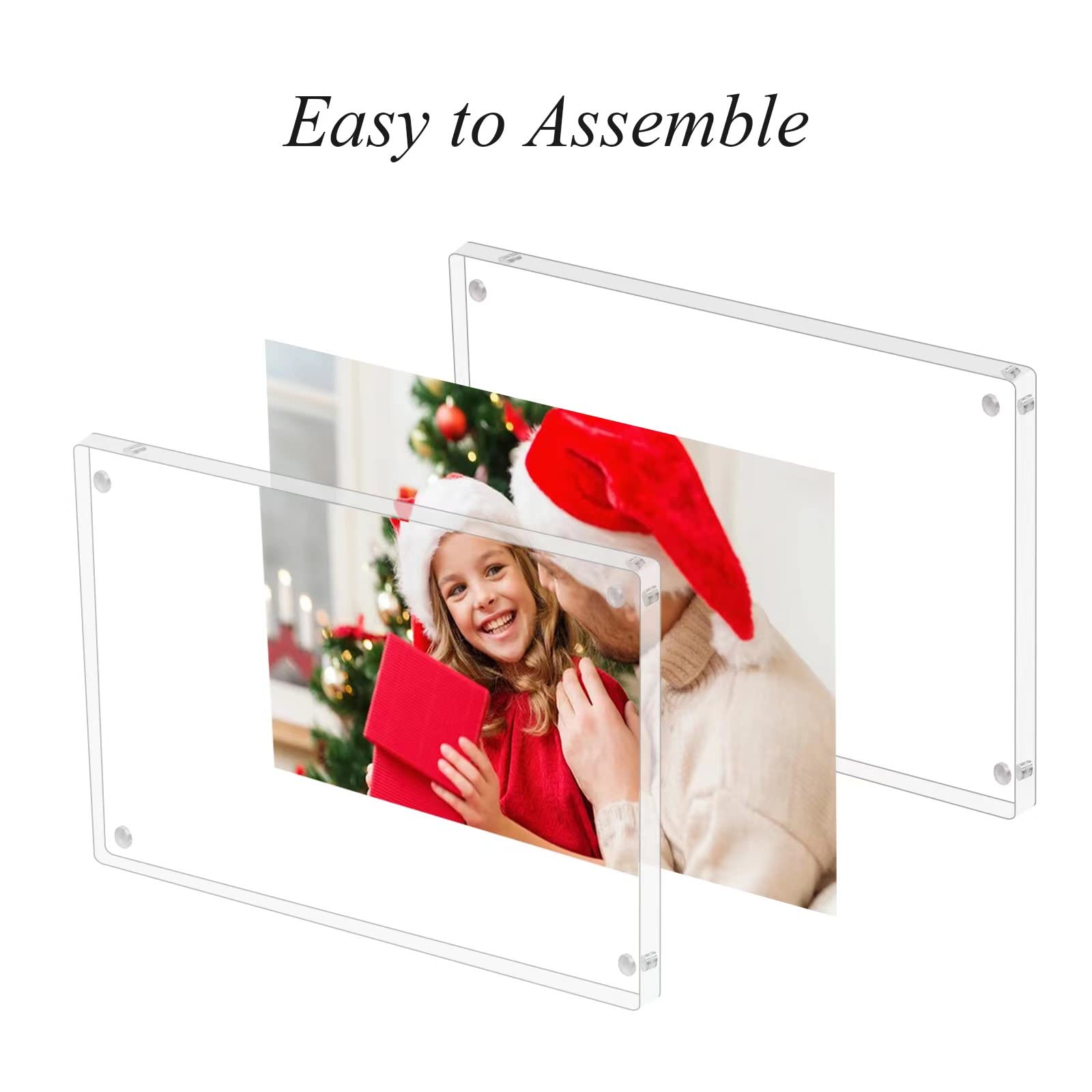 Amazon.co.jp: PITBVO アクリルフォトフレーム 2パック アクリル