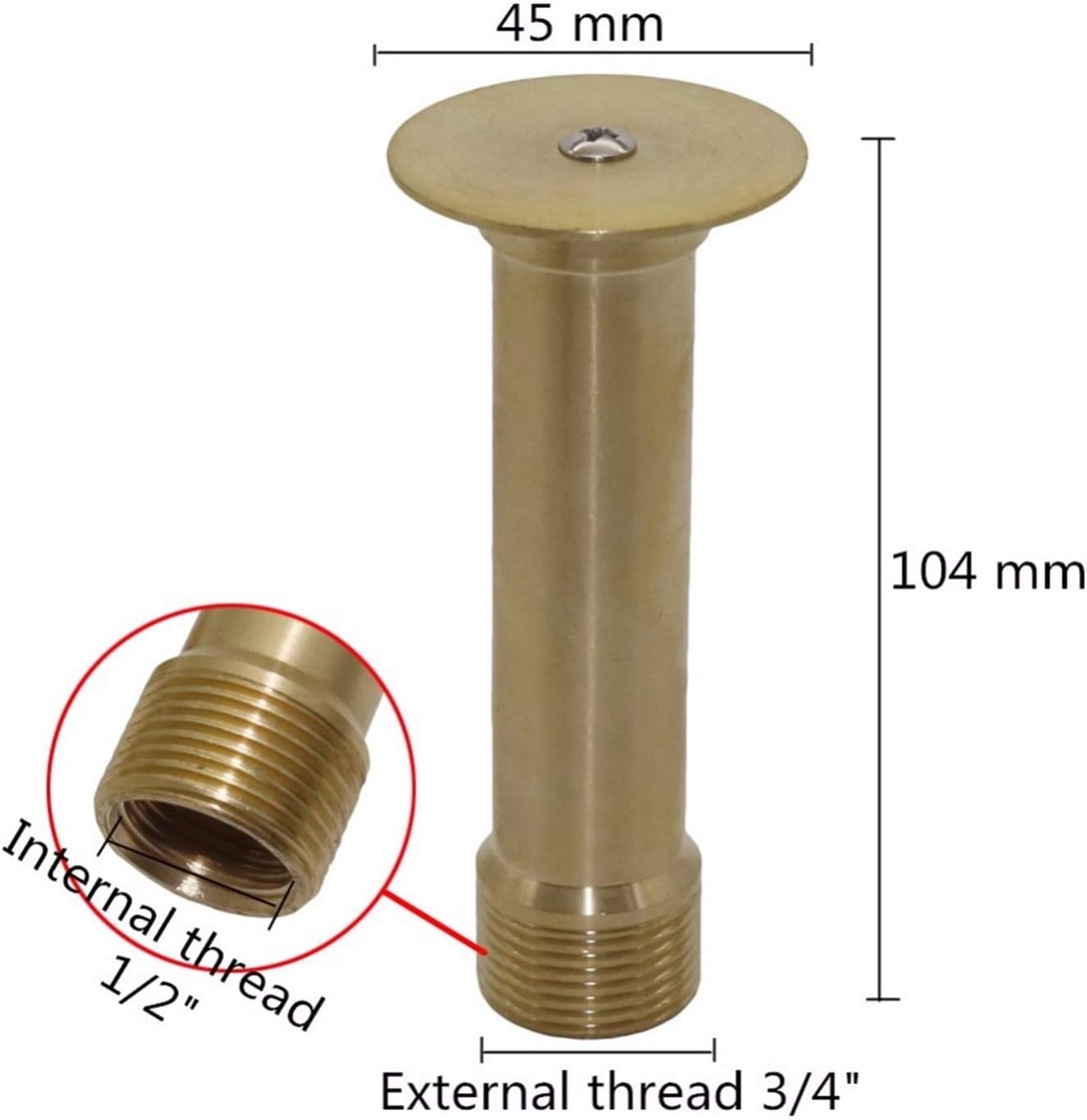 Fountain Spray Nozzle Water Sprinkler Garden, Pond,Park,Brass Mushroom Dome Nozzle DN15 DN20 Water Sprinkler Fountain 10 Pcs (Color : Yellow) (Color : Yellow)