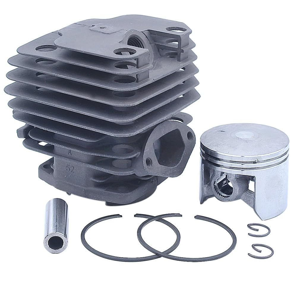 Kit de pistón de Cilindro de 45 mm, Juego de Juntas de carburador, Apto for motosierras de Gasolina de 45 CC, 52 CC y 58 CC.