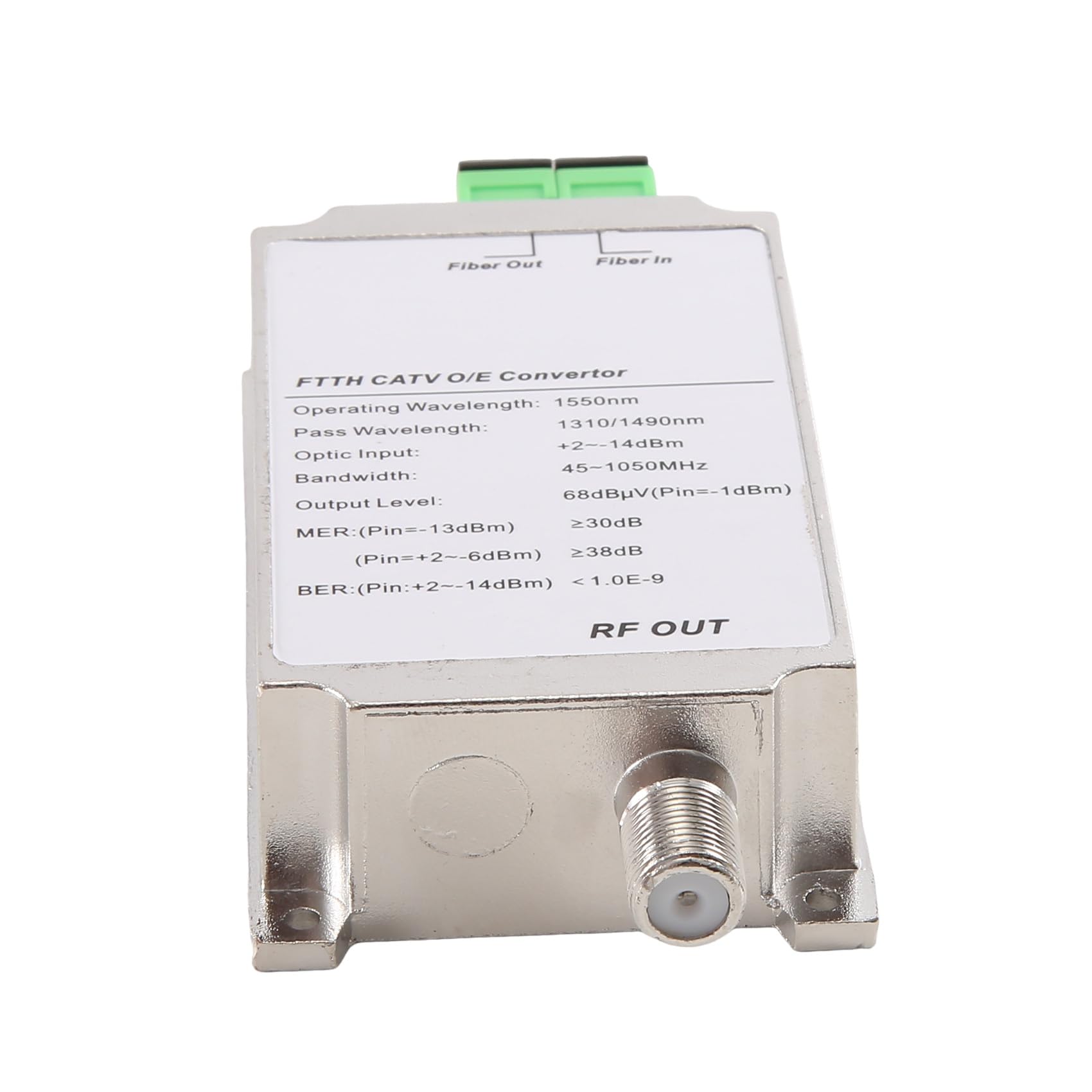 Mini CATV FTTH Receptor Fibra Óptica WDM Nodo Convertidor Triplexer Minimodo Interior AGC 1310nm/1550nm Sin Alimentación