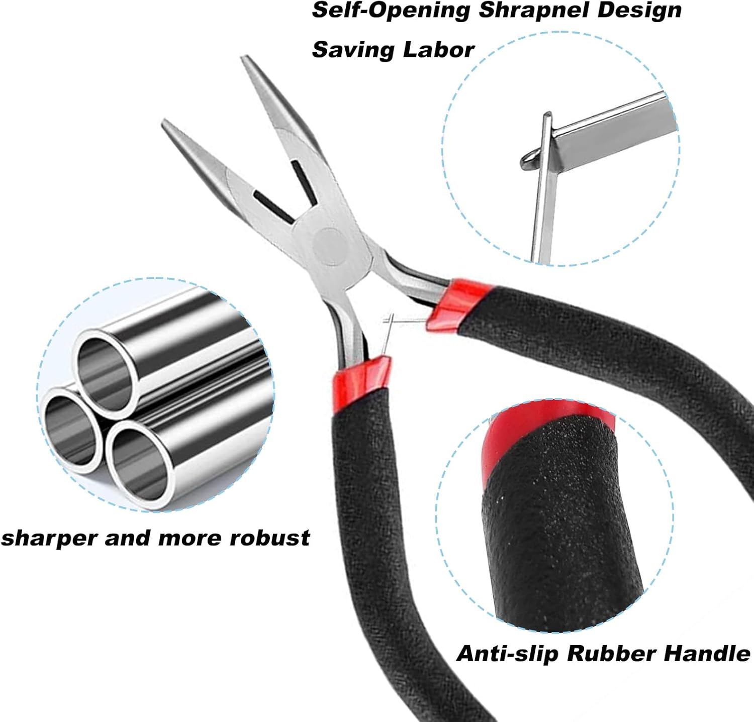 EUIQUE Jewelry Making Supplies Kits Repair Tools for Adults with Pliers, Wires, Necklace Chains, Findings and Helping Hands - Image 4