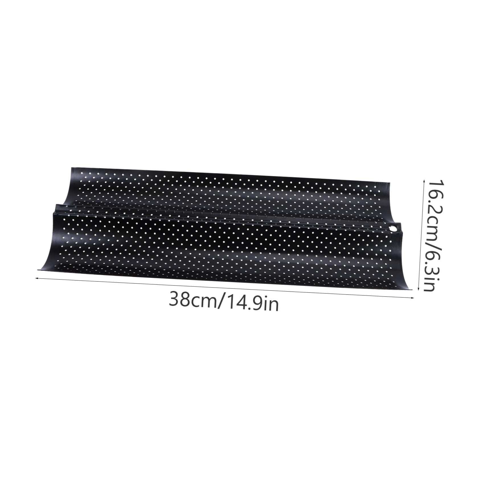 Cabilock Wave Baking for Bread Stick Baking Tray Kitchen Tool Easy to Clean for Home Bakery Use Black Small Design