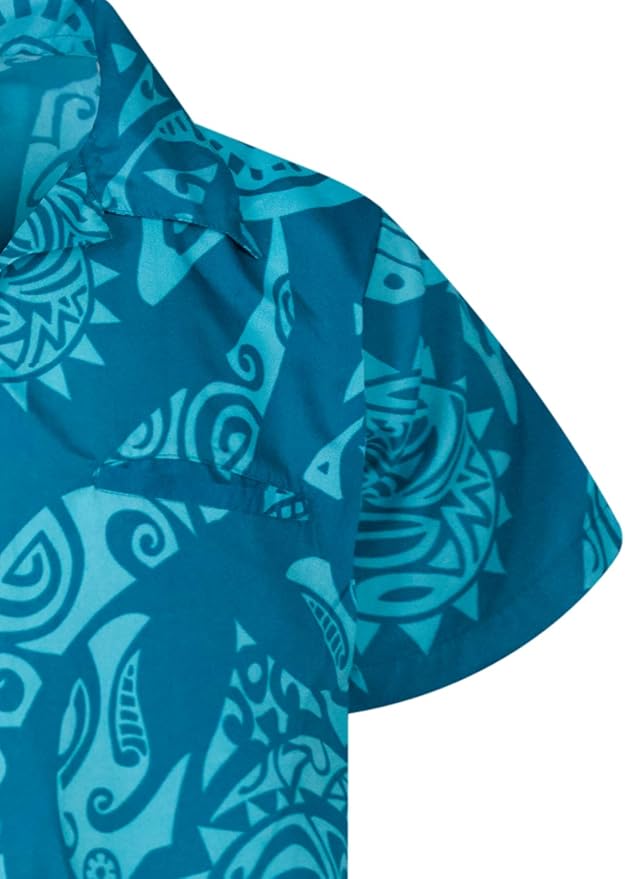 King Kameha Classic Modern Hawaiian-Shirt for Men Mens hawaiian shirt adopts high quality cotton material, which lightweight fabric give you optimal comfort wearing experience in all day.