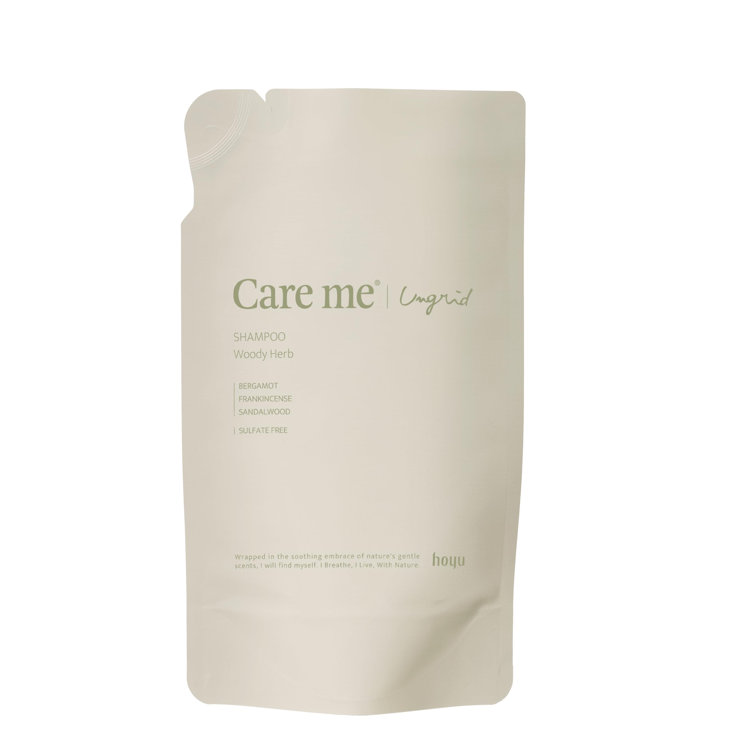 Care me(ケアミー) シャンプー つめかえ (ウッディハーブ) 400mL Ungrid共同開発、オーガニックヘアケア