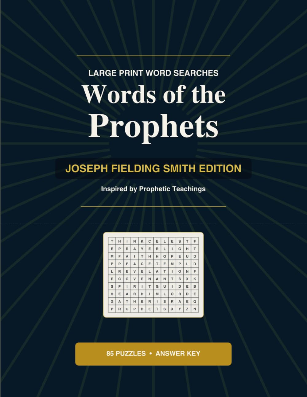 Words of the Prophets: Joseph Fielding Smith Edition - Large Print Word Searches Inspired by Prophetic Teachings