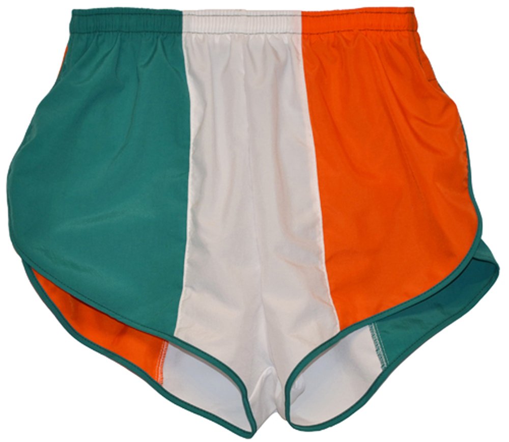 SoarkMens Split Flag Shorts, Ireland, XL